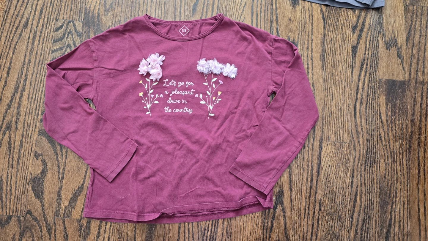 Bundle of 4 Girls Long Sleeve T-Shirts Size 7-8Y - photo 4