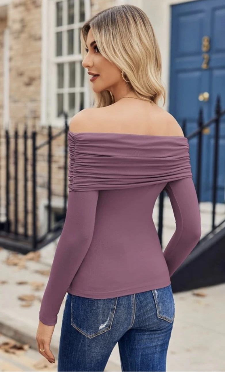 Hotouch Women's Off Shoulder Long Sleeve Top - XL - photo 2