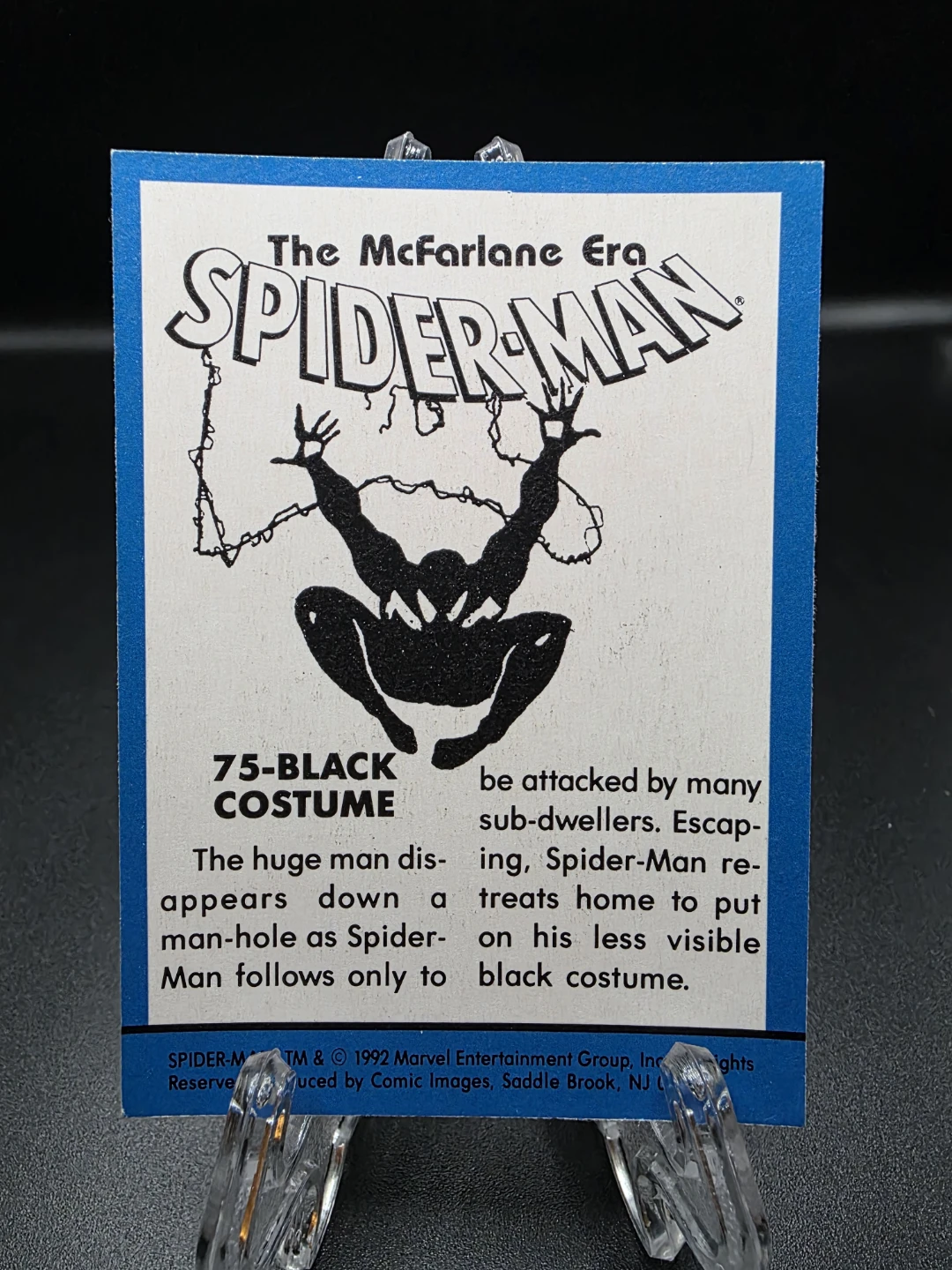Spider-Man 75-Black Costume Trading Card - photo 2
