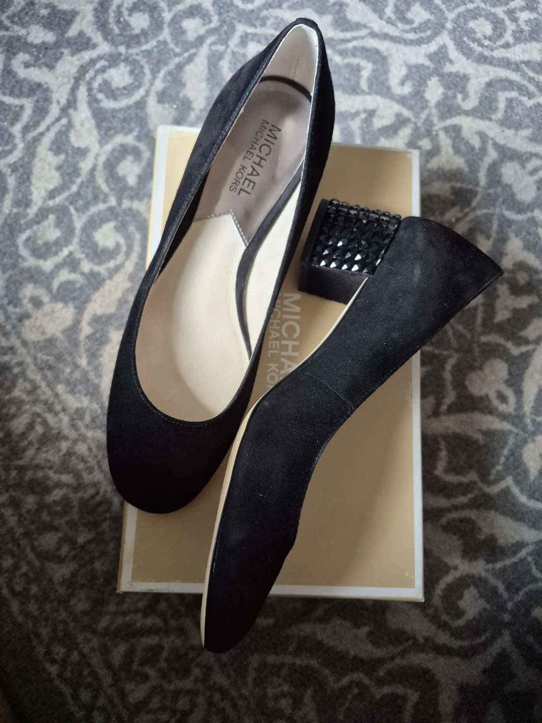 Michael Kors Arabell Black Suede Heels - photo 3