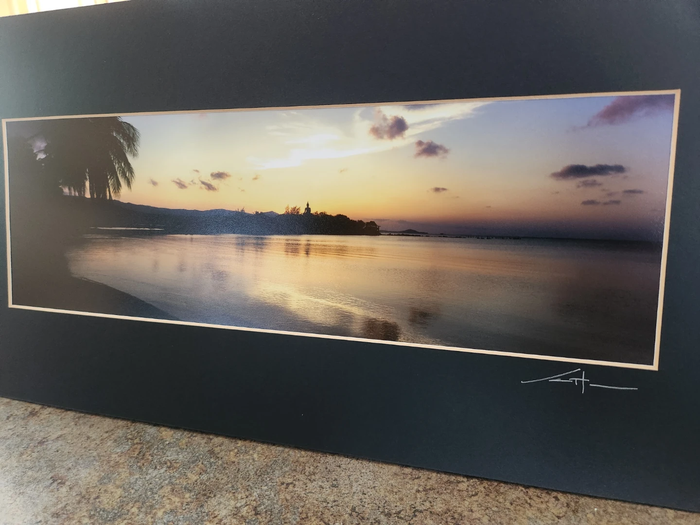 Framed Tropical Sunset Photo Prints (Set of 4) - photo 2