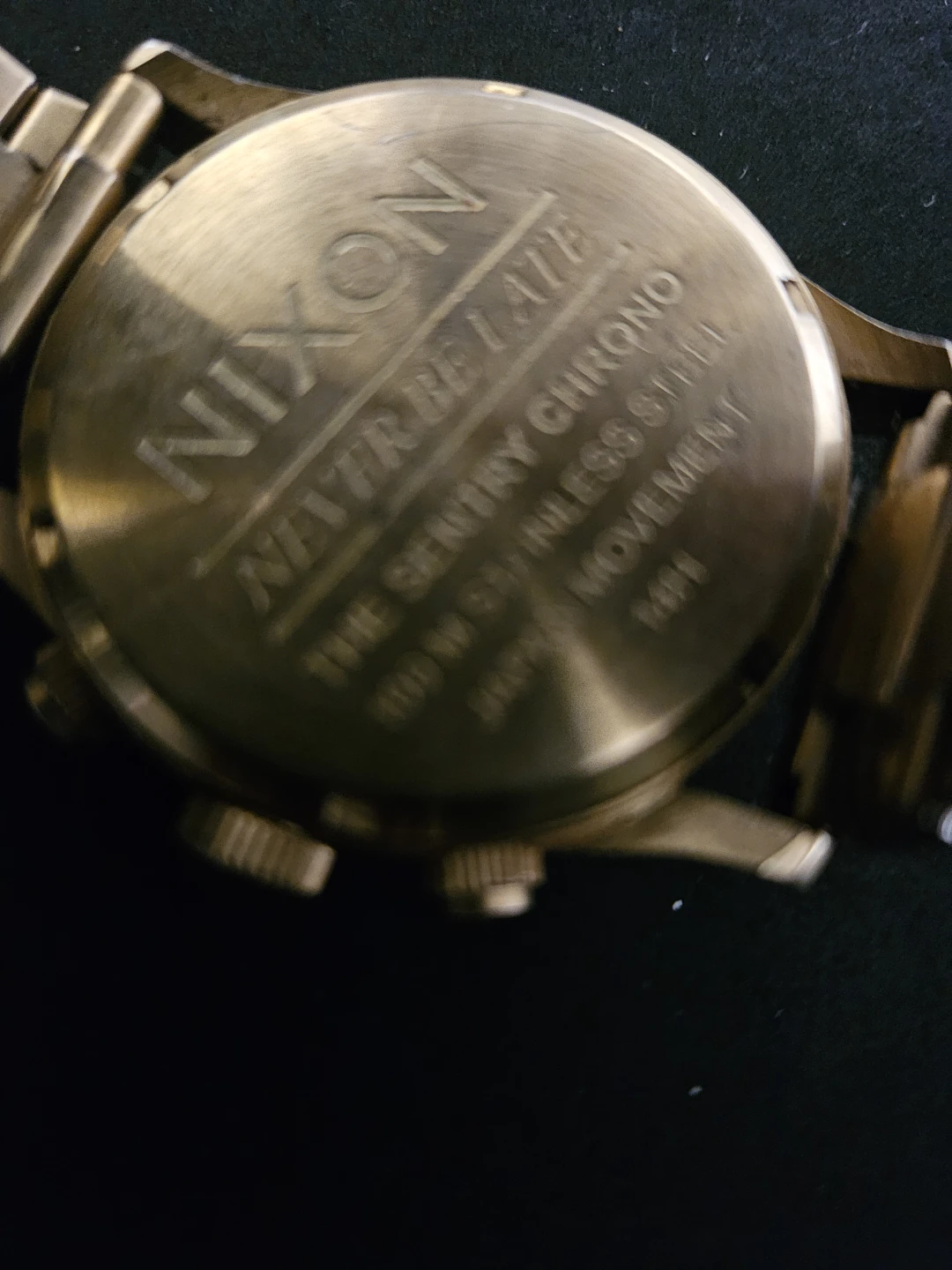 Nixon The Sentry Chrono Gold Stainless Steel Watch - photo 2