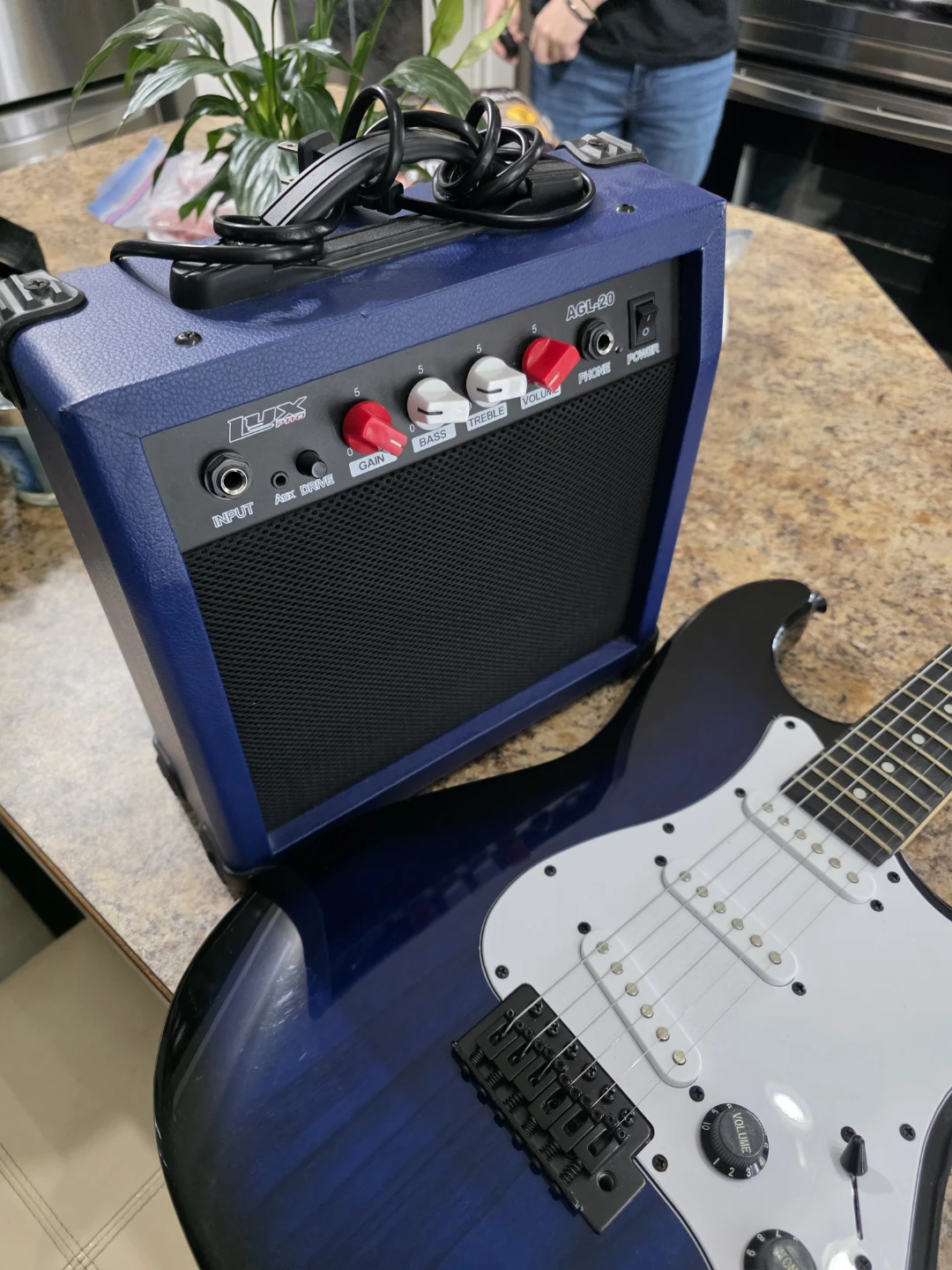 Pro Electric Guitar with Amplifier and Gig Bag