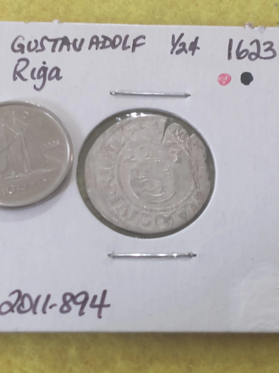 1623 Polish Lithuanian Commonwealth Gustav Adolf 1/24 silver - photo 4