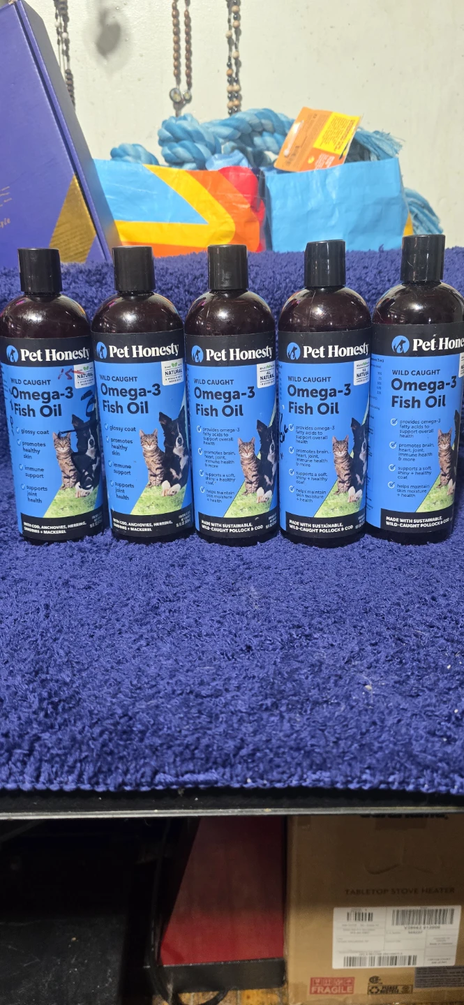 Pet Honesty Omega-3 Fish Oil for Dogs & Cats - 5 Bottles - photo 2