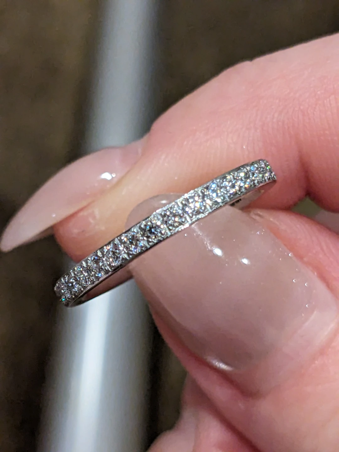 Size 5.5 Titanium Eternity Ring
