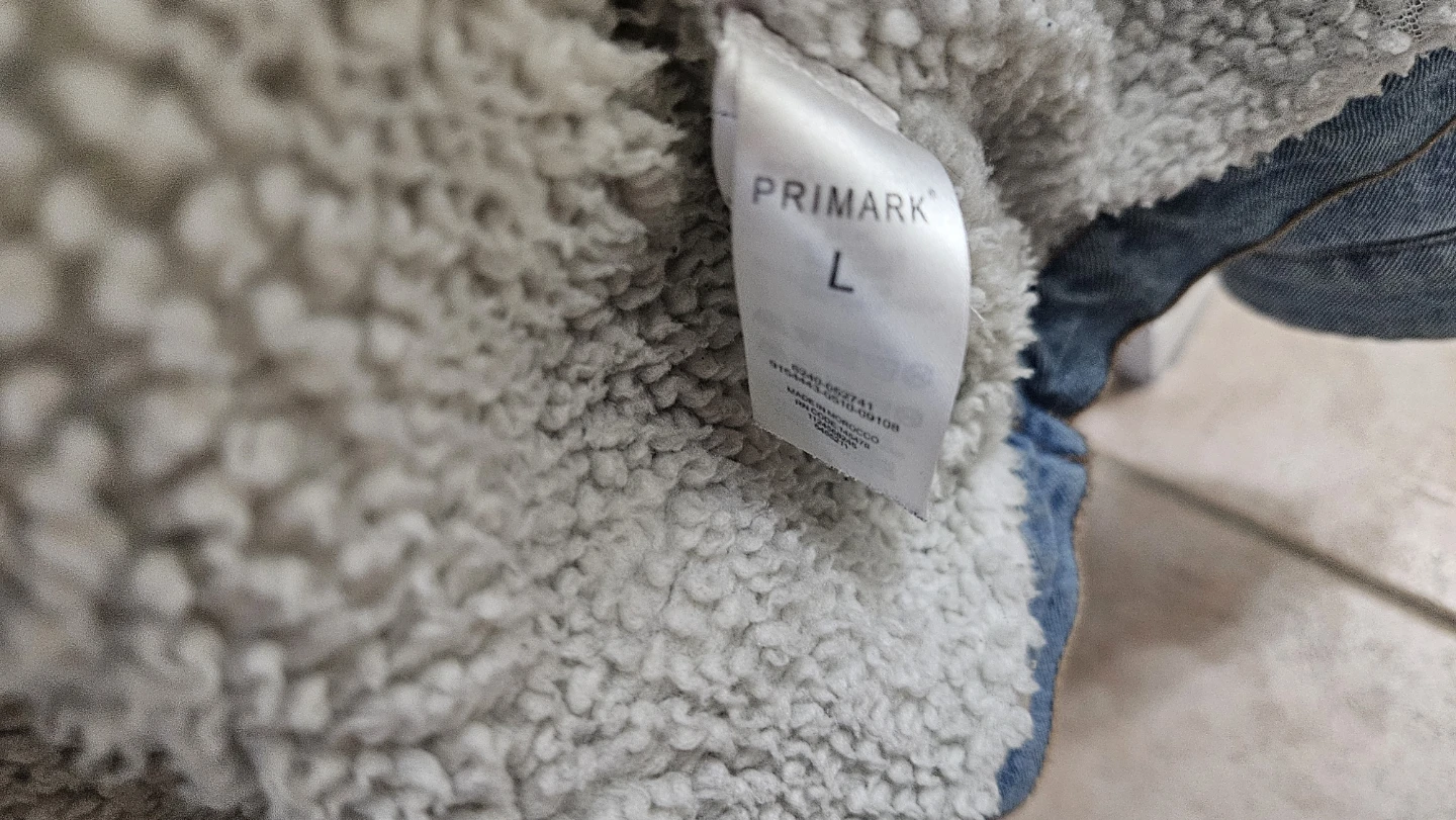 Primark Sherpa Lined Denim Jacket - Size L - photo 2