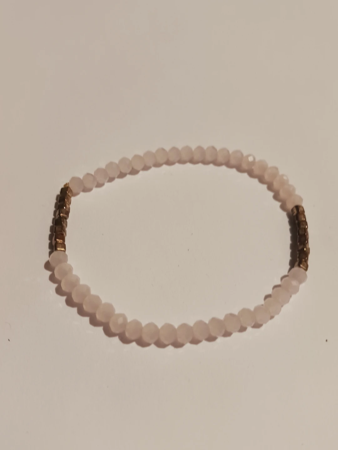 Rose quartz stones beaded bracelet - photo 3