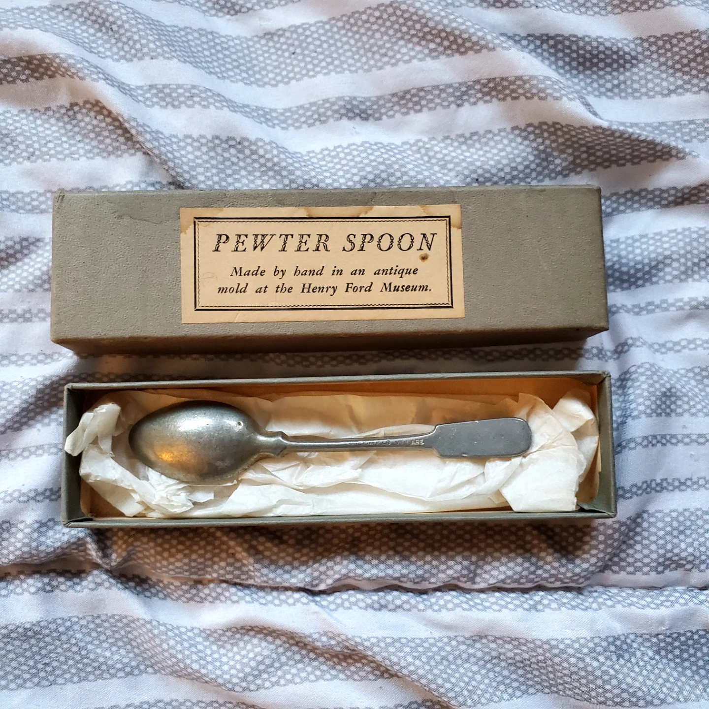 Handmade Pewter Spoon - Henry Ford Museum - photo 2
