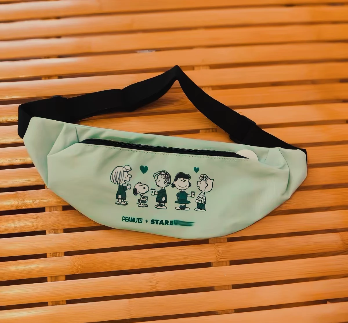New Peanuts + Starbucks Fanny Pack - Light Green - photo 3