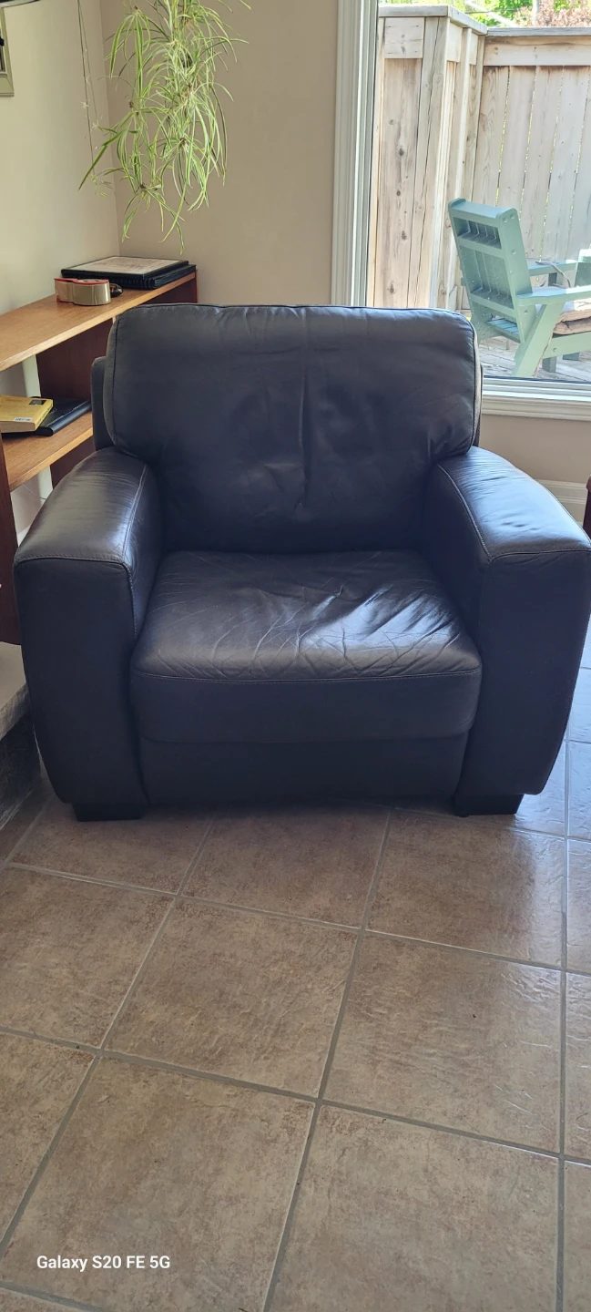 Brown Leather Armchair