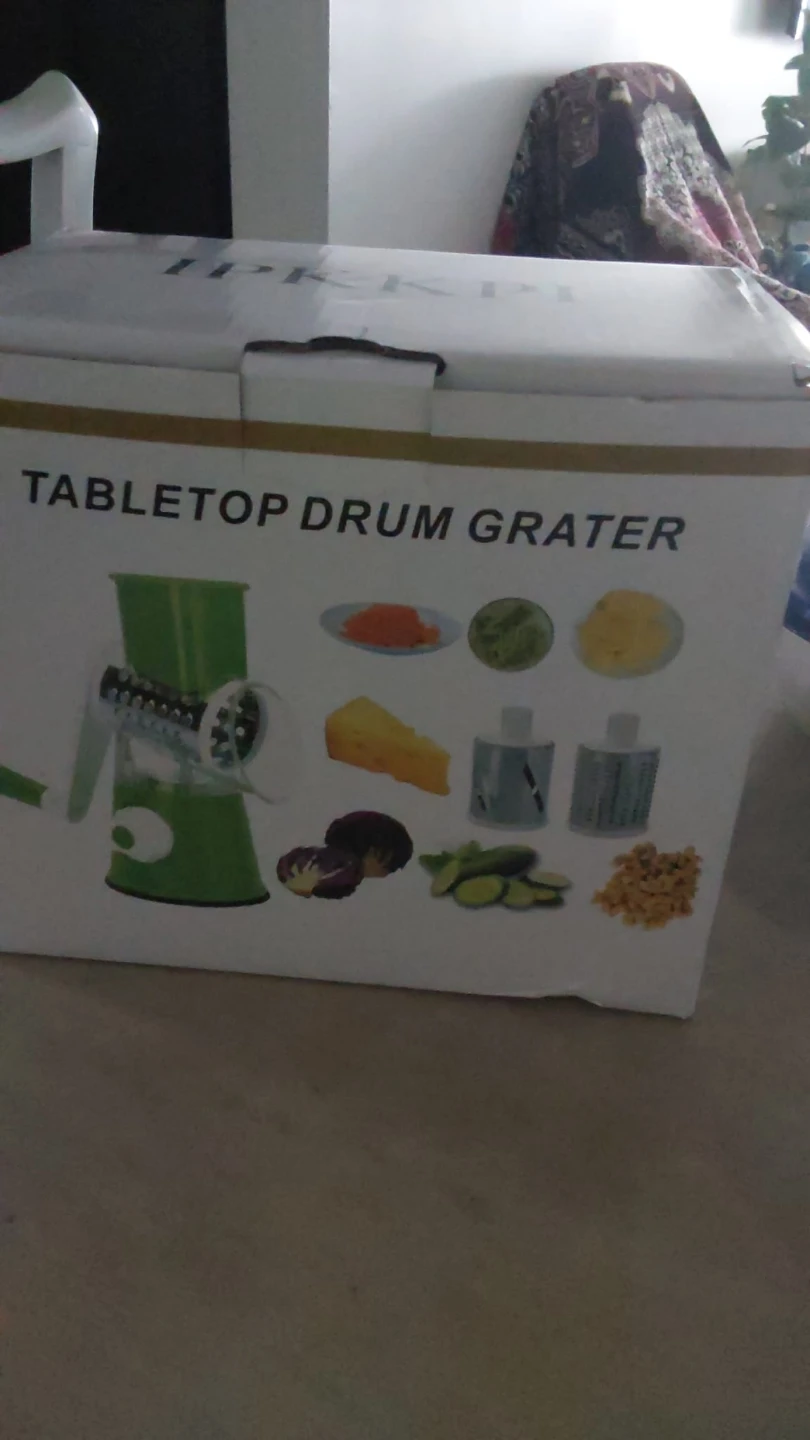 Tabletop Drum Grater with 3 Blades - photo 2