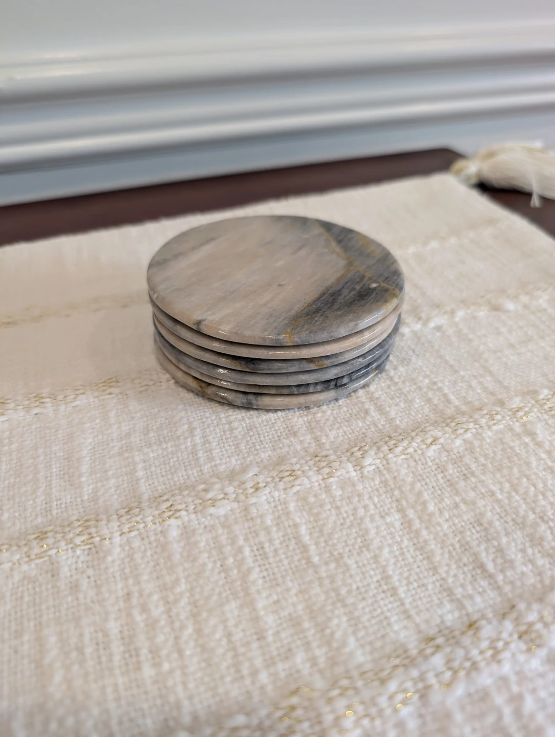 Set of 6 Marble Coasters - photo 2