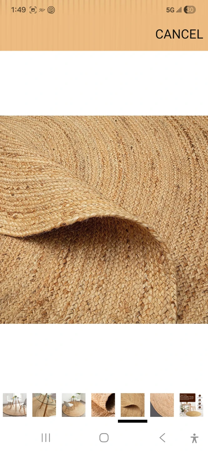 Round Jute Rug - photo 2