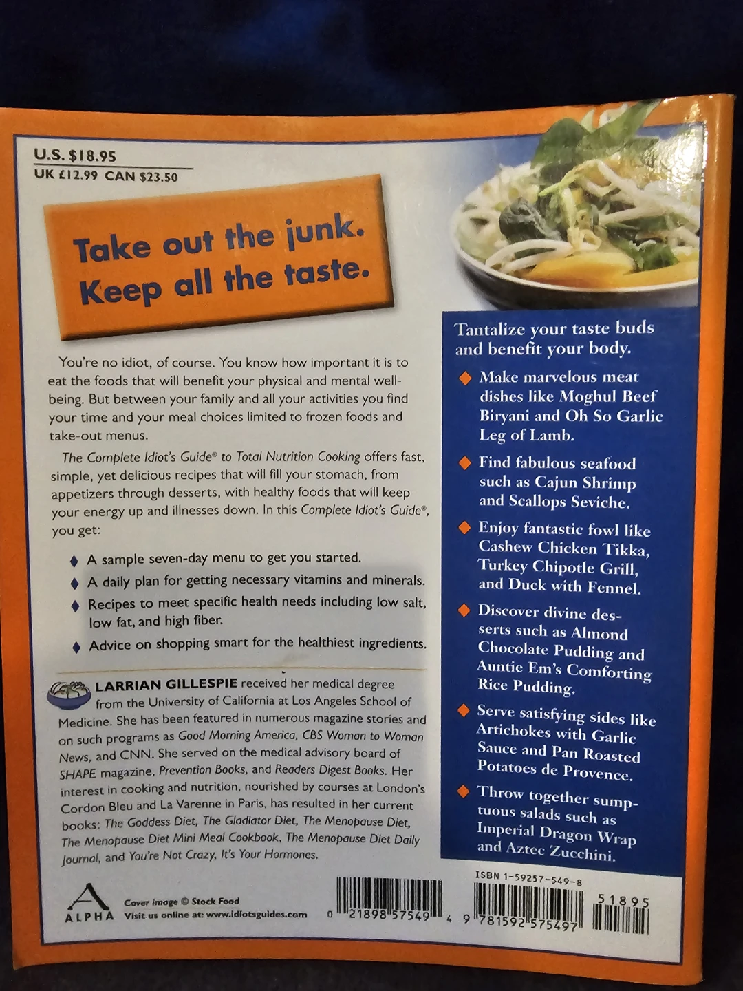 The Complete Idiot's Guide to Total Nutrition Cooking - photo 3