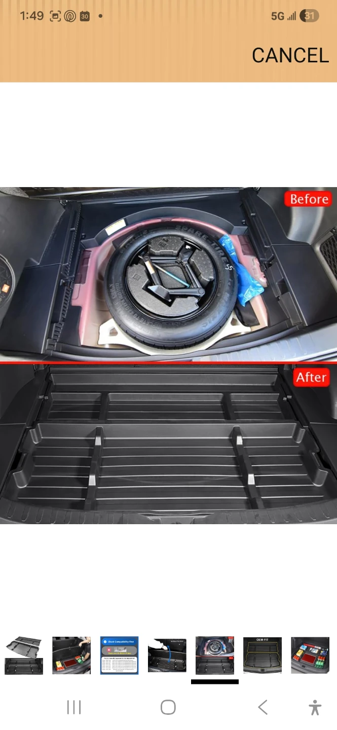 Car Trunk Organizer Tray Set - photo 3