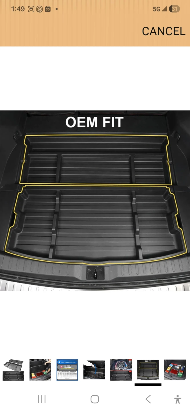 Car Trunk Organizer Tray Set - photo 4