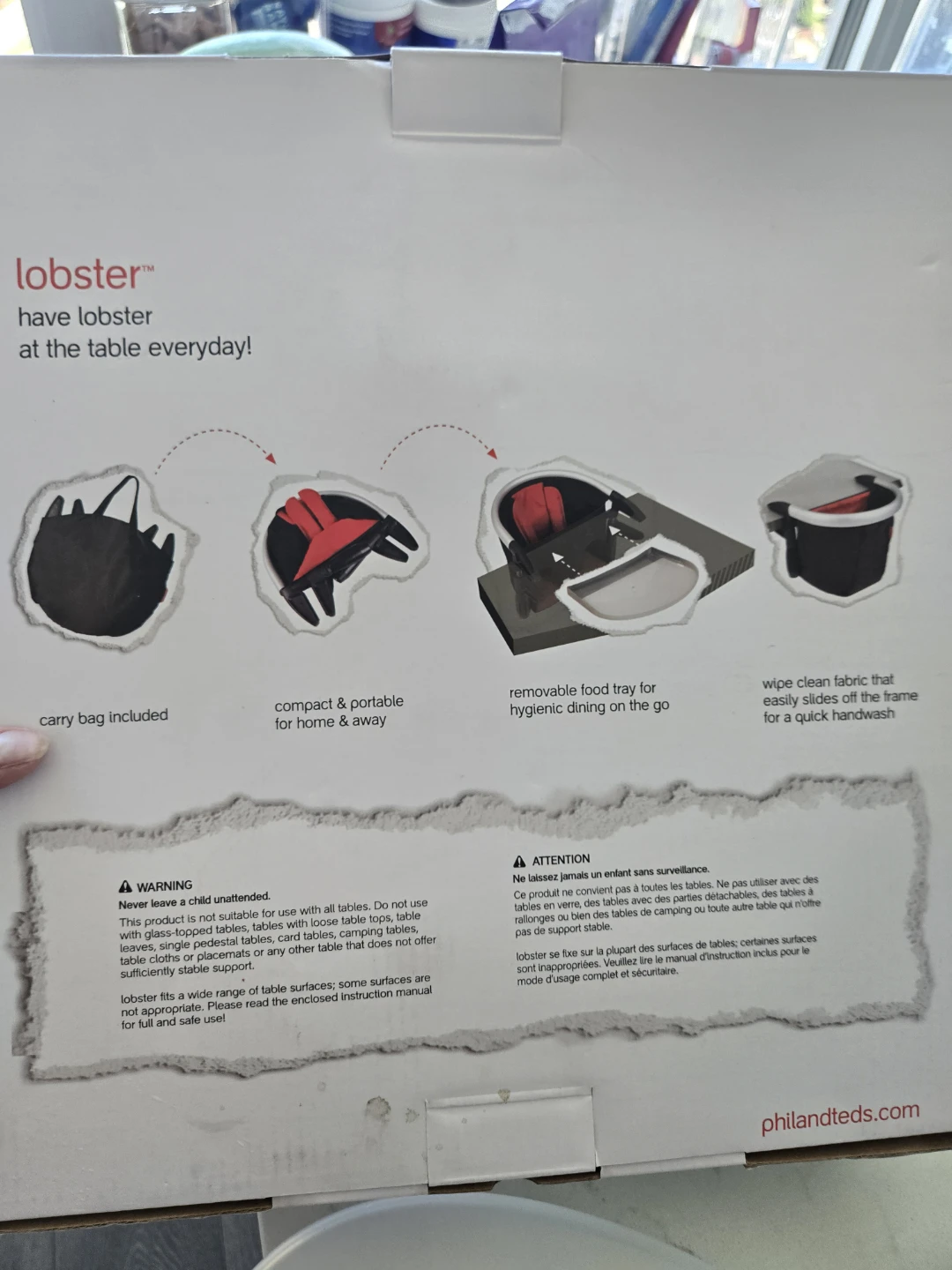 Phil & Teds Lobster Portable Clip-On High Chair - photo 3