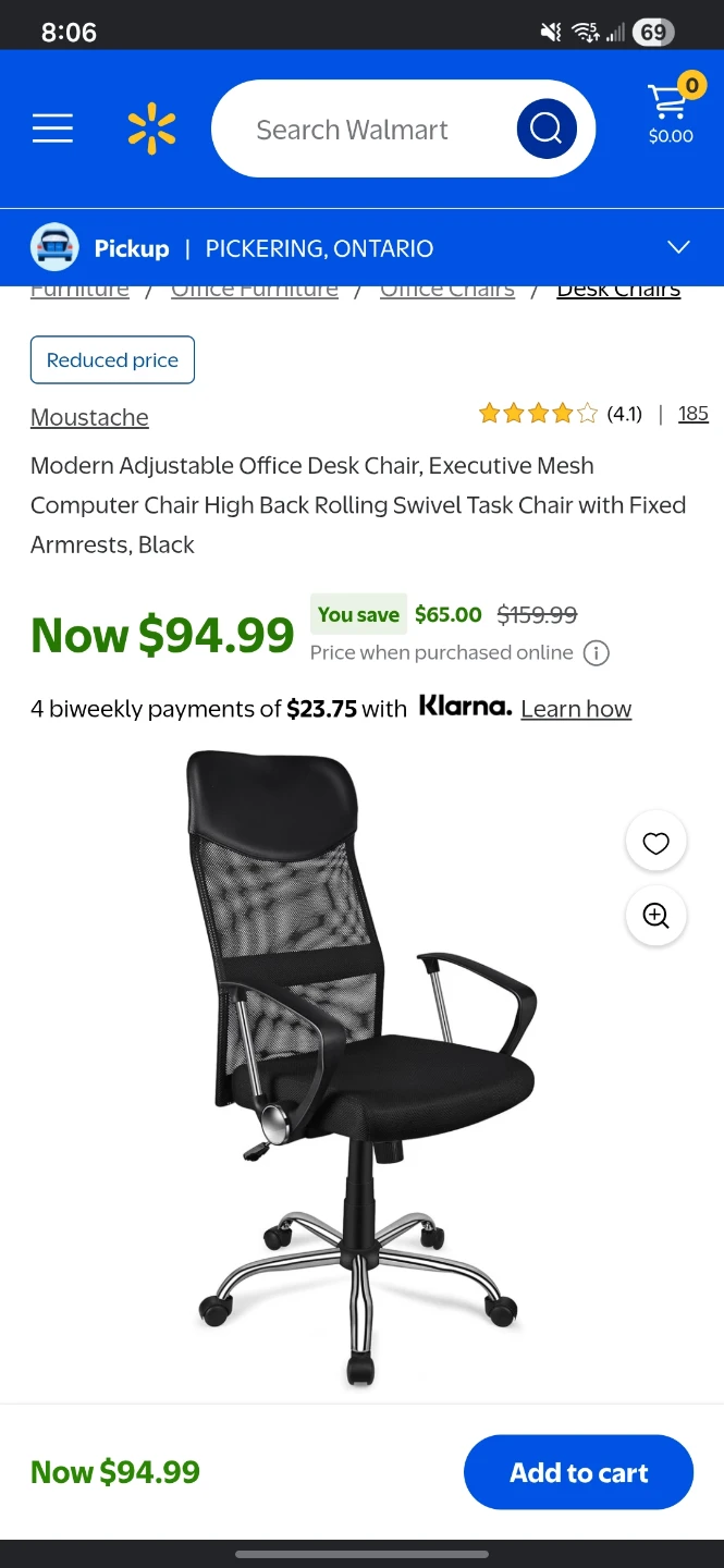 Moustache Modern Adjustable Office Desk Chair - photo 2