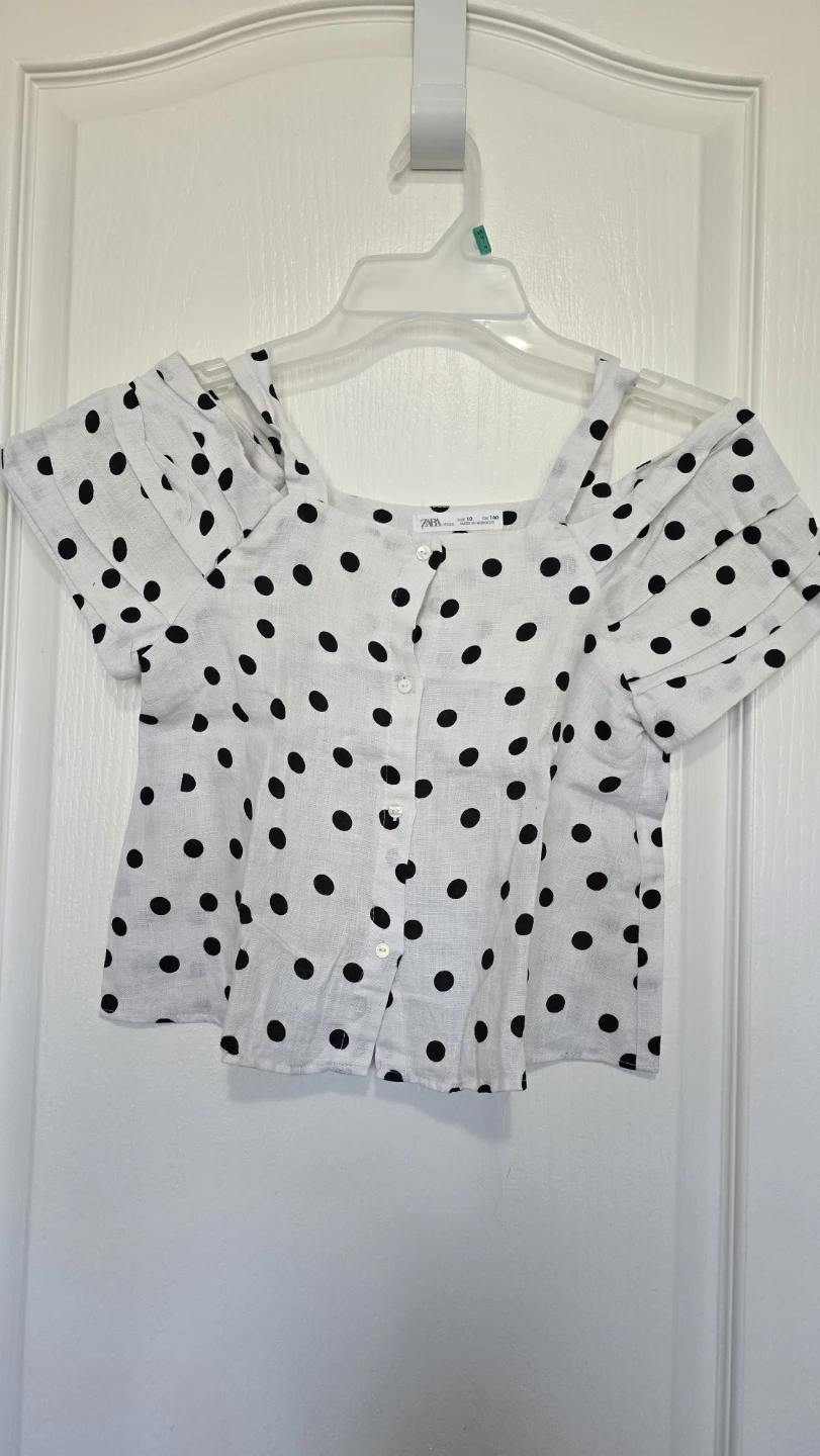 Zara Kids Polka Dot Blouse - Size 10years