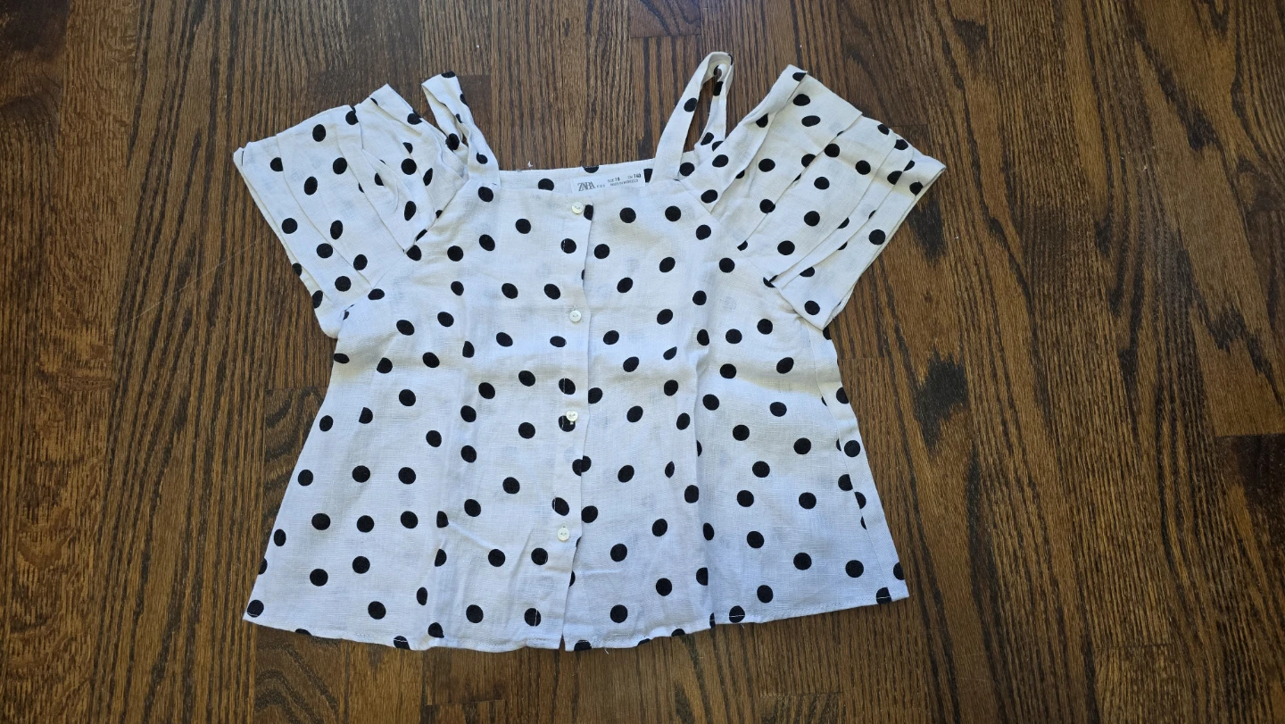 Zara Kids Polka Dot Blouse - Size 10years - photo 3