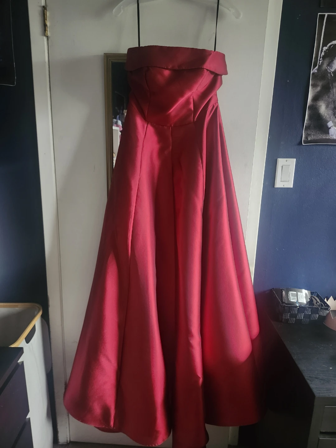 Red Strapless Ball Gown - photo 4