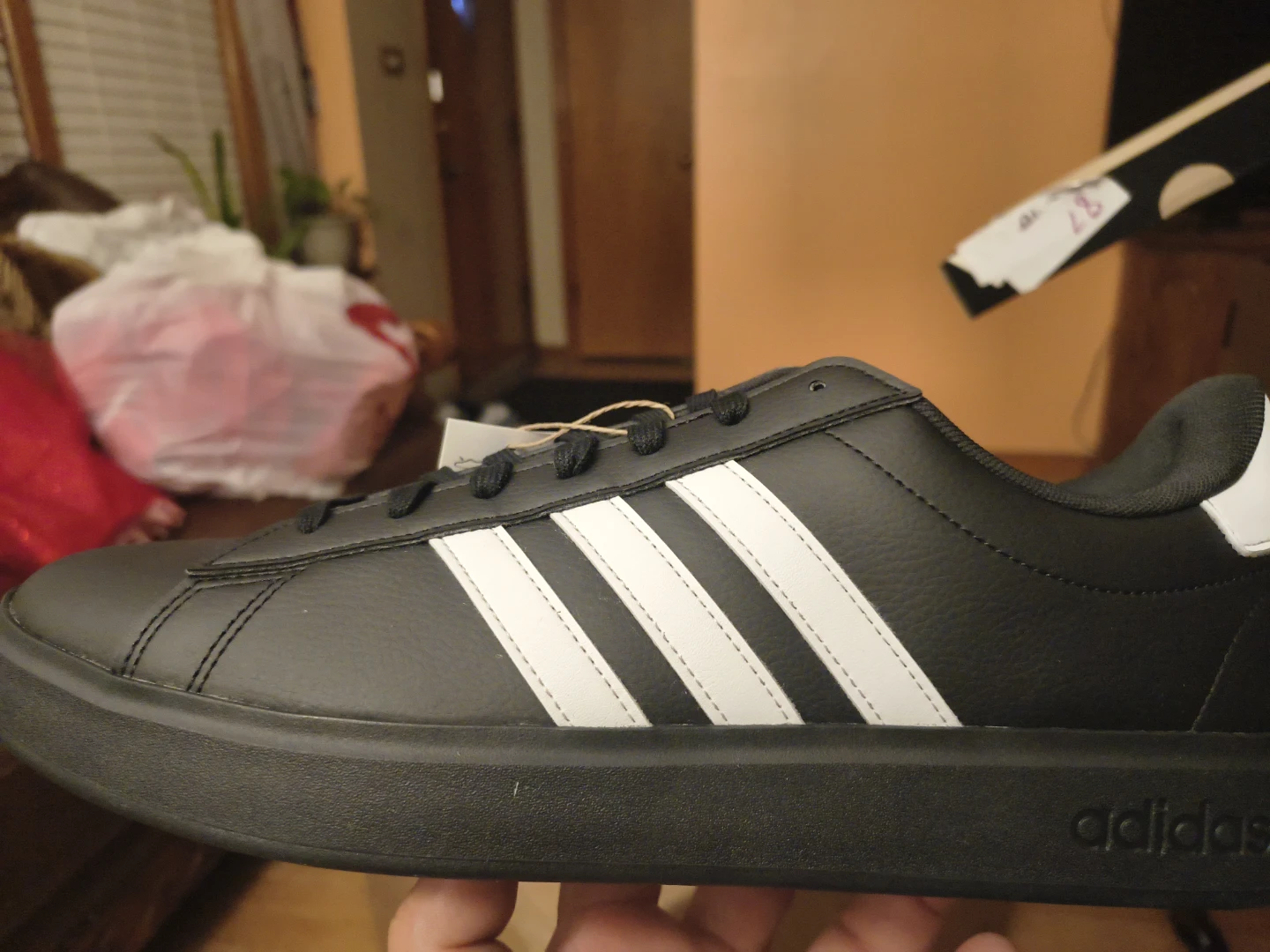 Adidas Grand Court 2.0 Men's Shoes - Black/White, Size 13 - photo 3