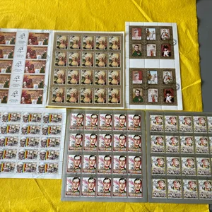 Stamp sheets set (6x) Portraits (international)