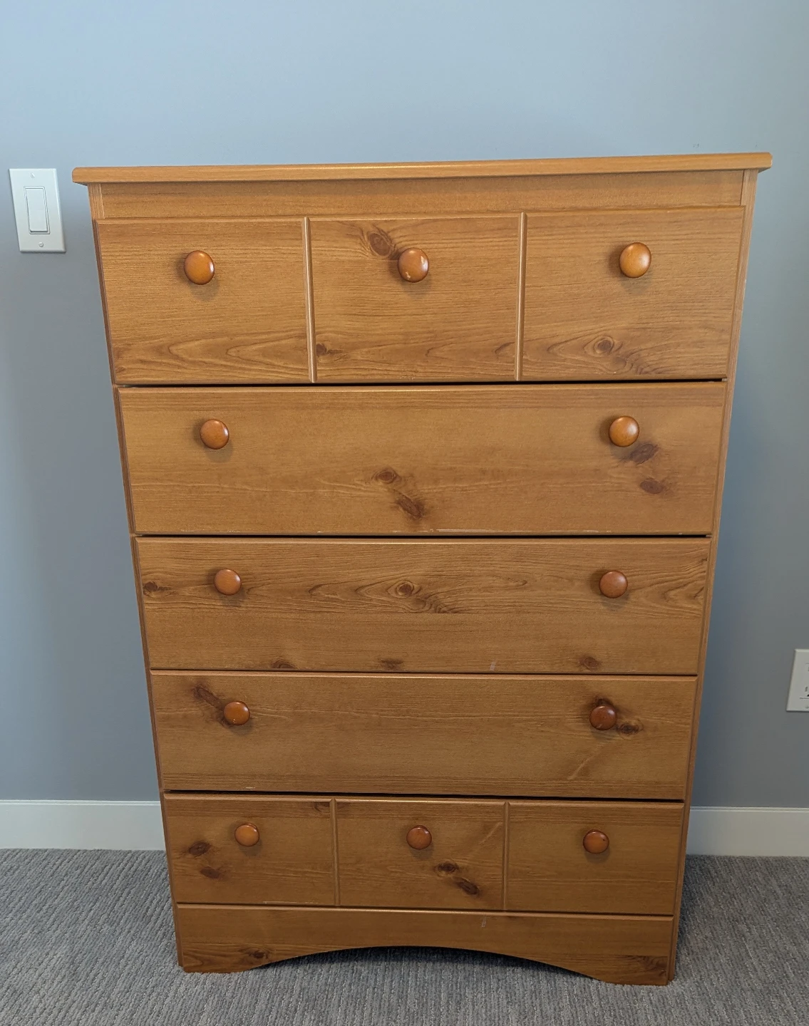 Wooden Dresser with 7 Drawers - photo 2
