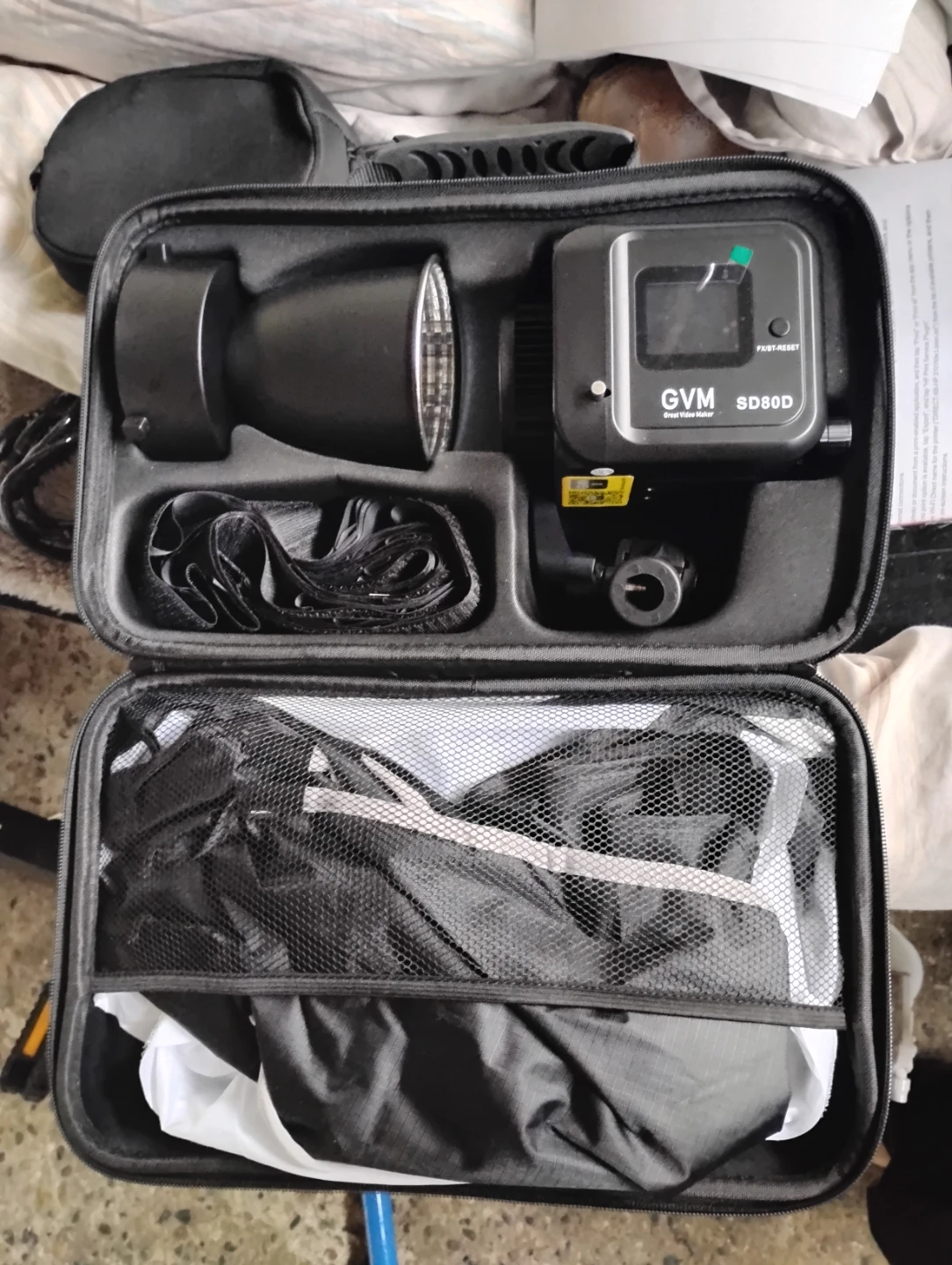 GVM SD80D LED Light Kit with Case