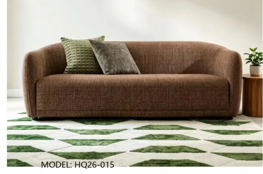 Brown Textured Sofa