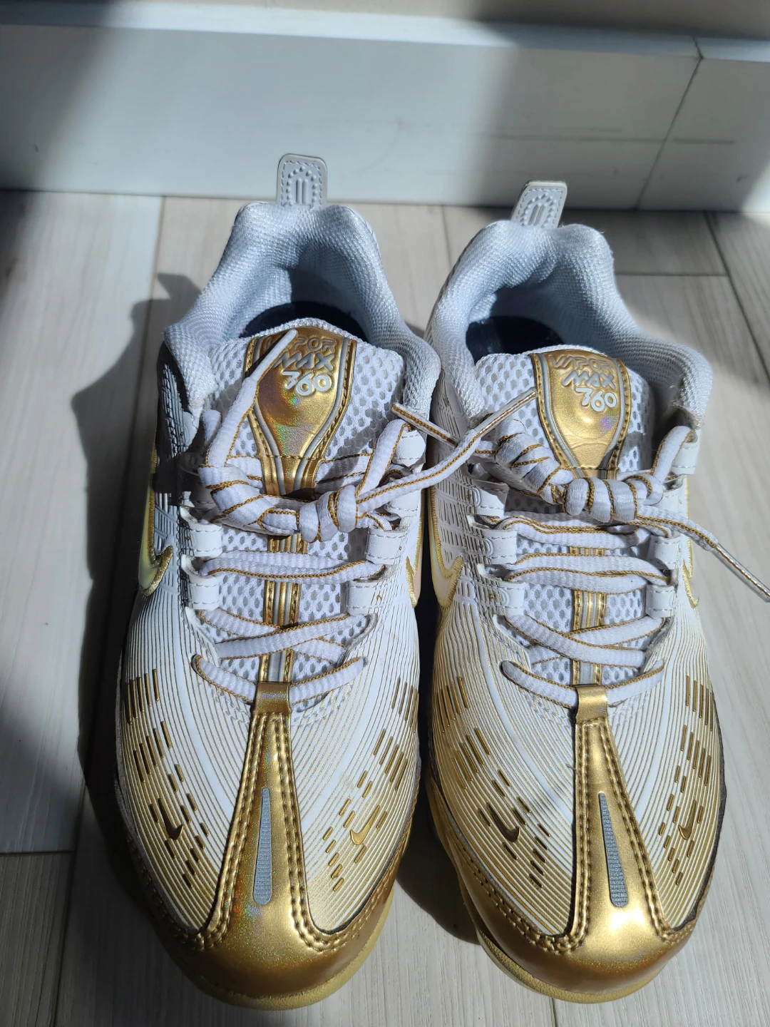 Nike Air Max 720 Shoes White Gold Size 6.5 - photo 2