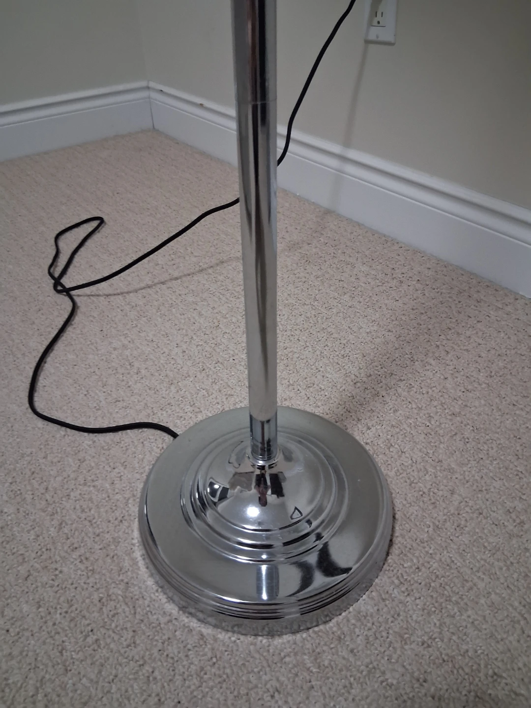 Grey Rectangular Shade Floor Lamp with Crystal Accents - photo 4