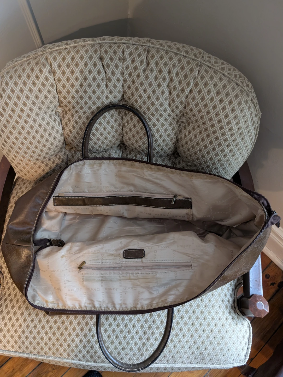 Brown Leatherette Duffle Bag - photo 2