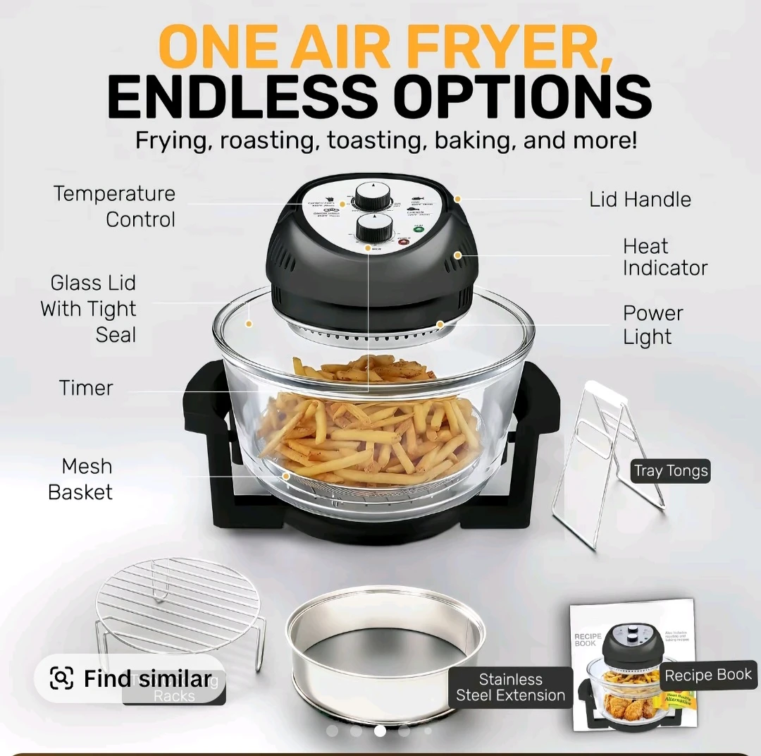 Granitestone Air Fryer & Countertop Oven - 16qt Capacity - photo 3