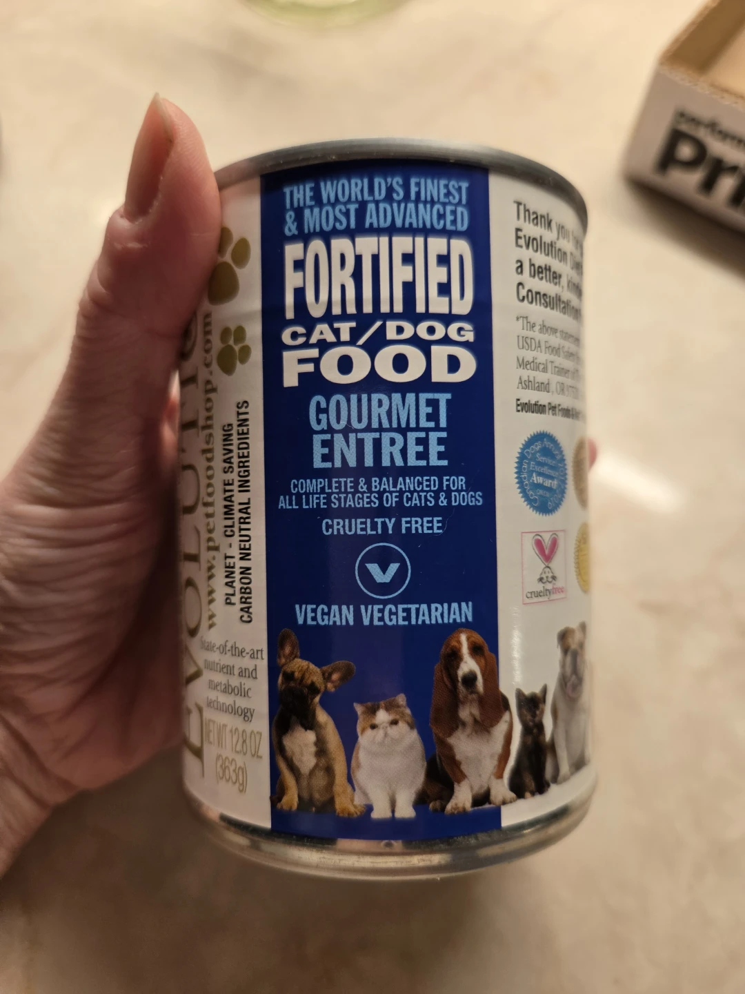 Evolution vegan Cat/Dog Food  - 12 8 oz Cans