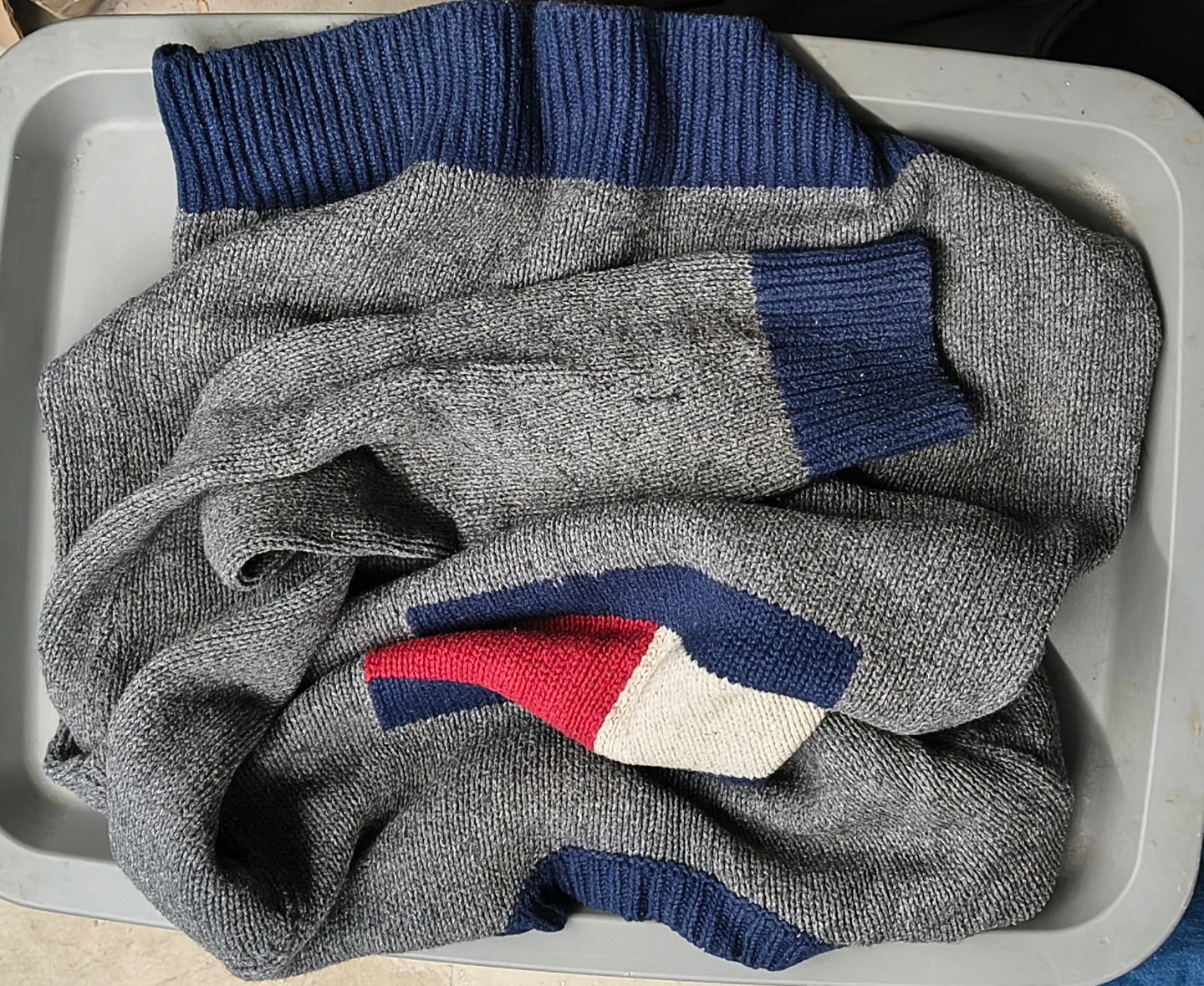 Men's Tommy Hilfiger  Crewneck Sweater with Flag Panel SIZE M - photo 3