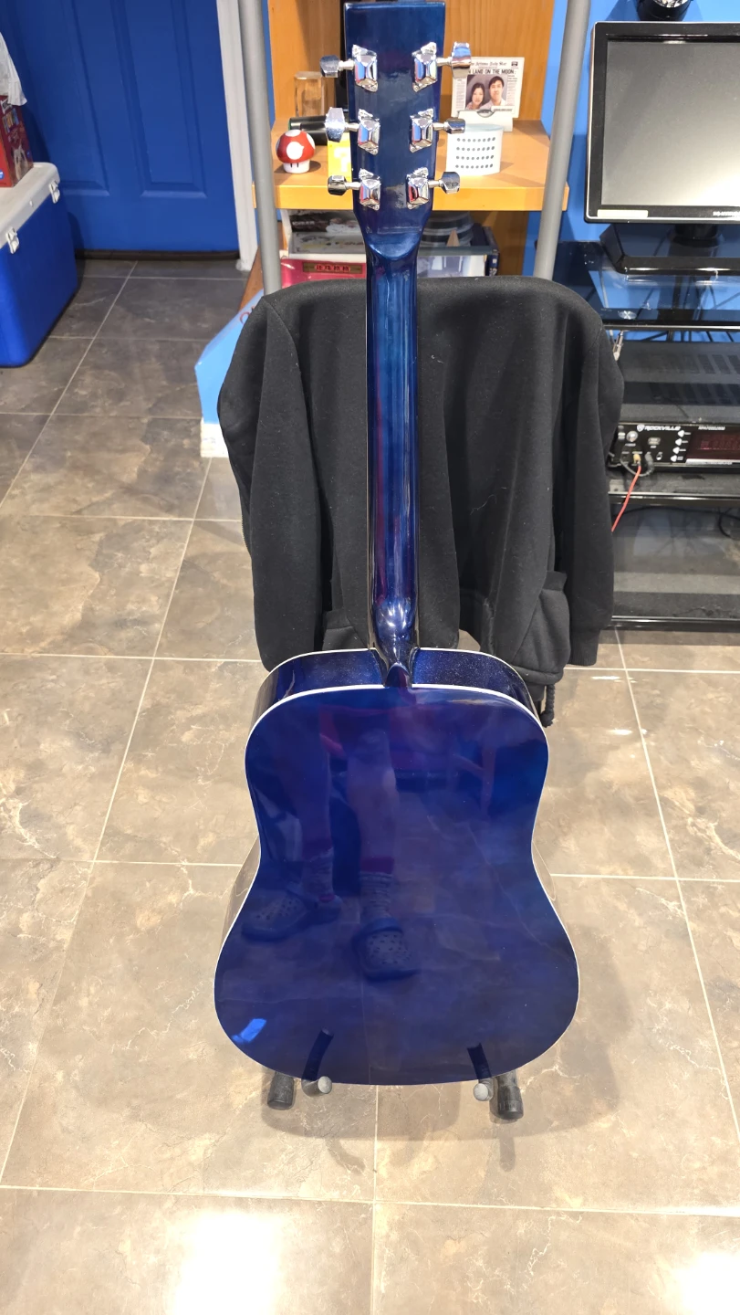 Braun Acoustic Guitar with Gig Bag and Stand - photo 2