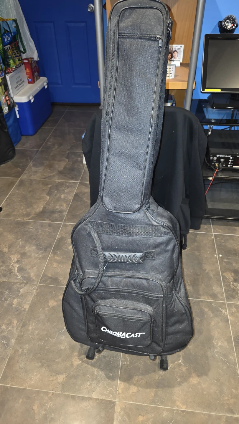Braun Acoustic Guitar with Gig Bag and Stand - photo 3