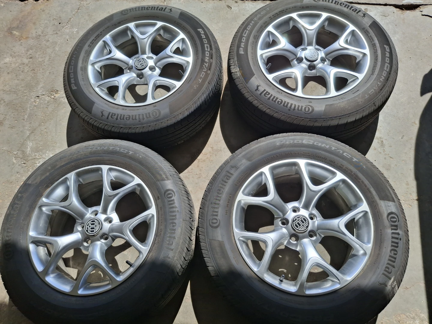 Set of 4 Continental ProContact TX Tires with Rims - photo 2