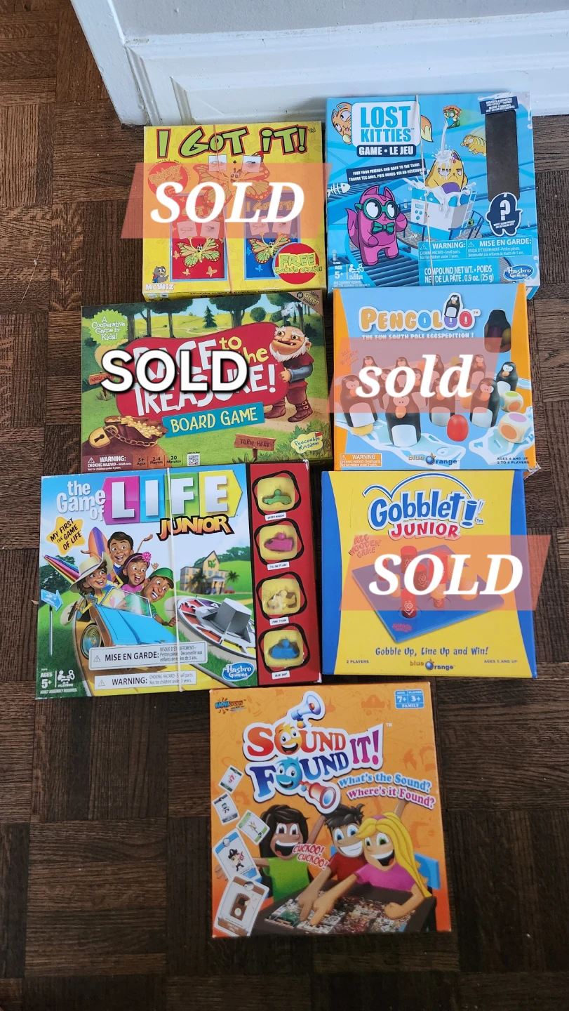 Kids board game lot (only 3 left)