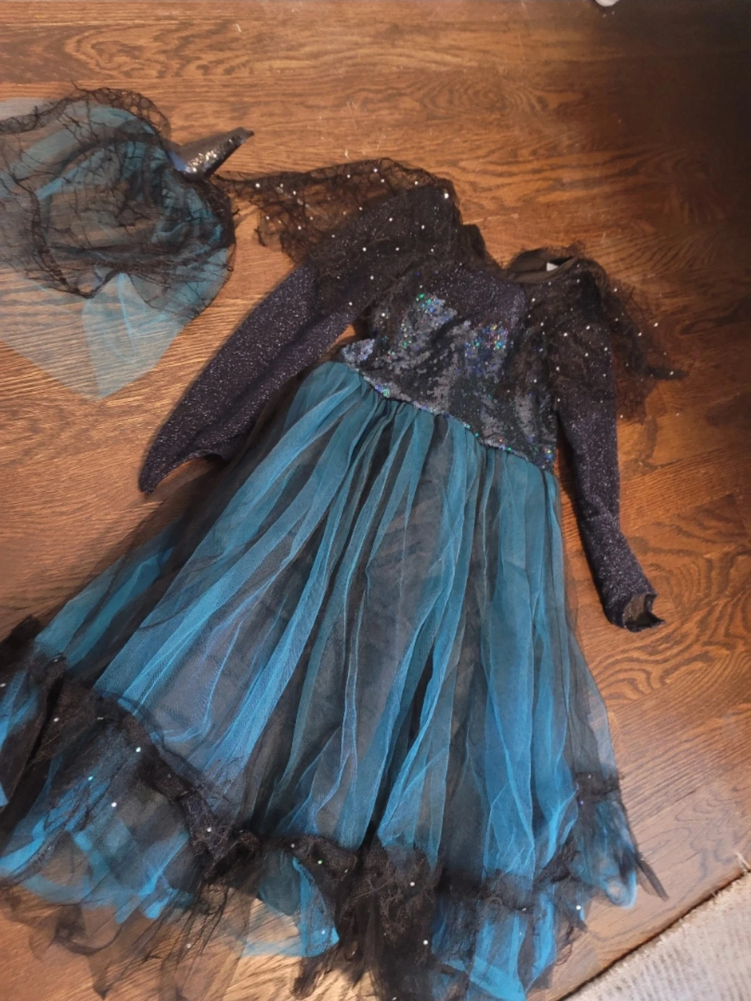 Girls Witch Costume with Hat 5y