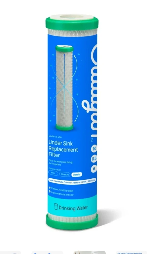 Culligan D-60B Under Sink Replacement Water Filter