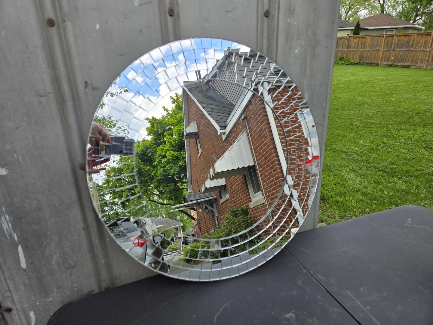 Round Mosaic Mirror
