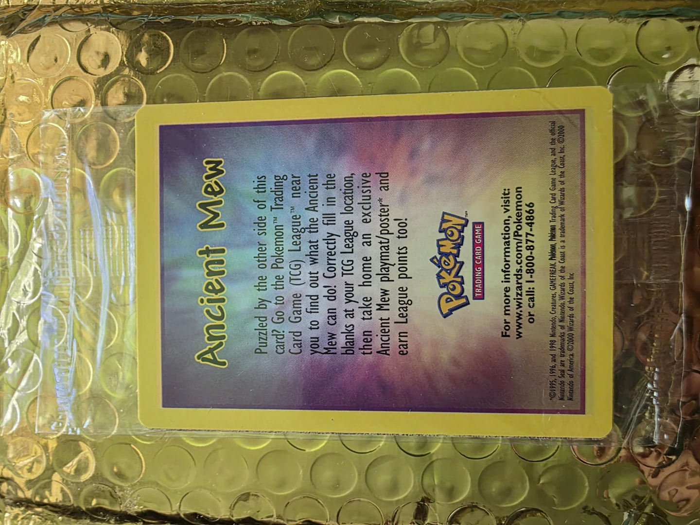 Pokemon Ancient Mew Card - photo 3