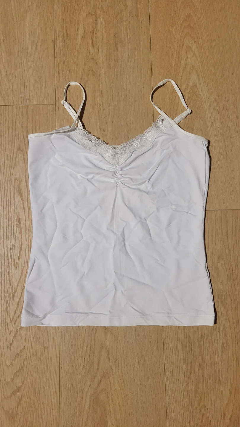 RW&CO. White Lace Trim Cami - P/S