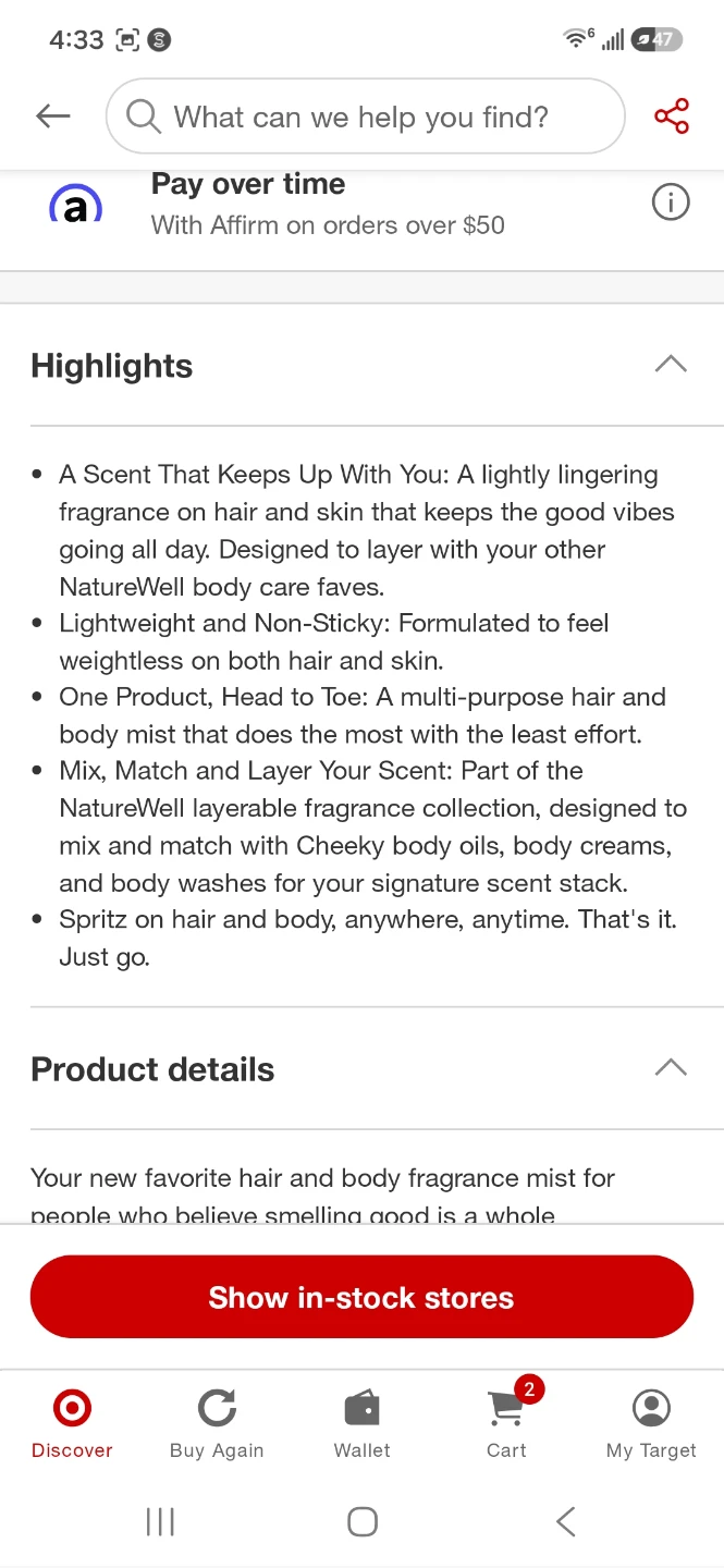 NatureWell Cheeky Hair & Body Fragrance Mist - photo 3