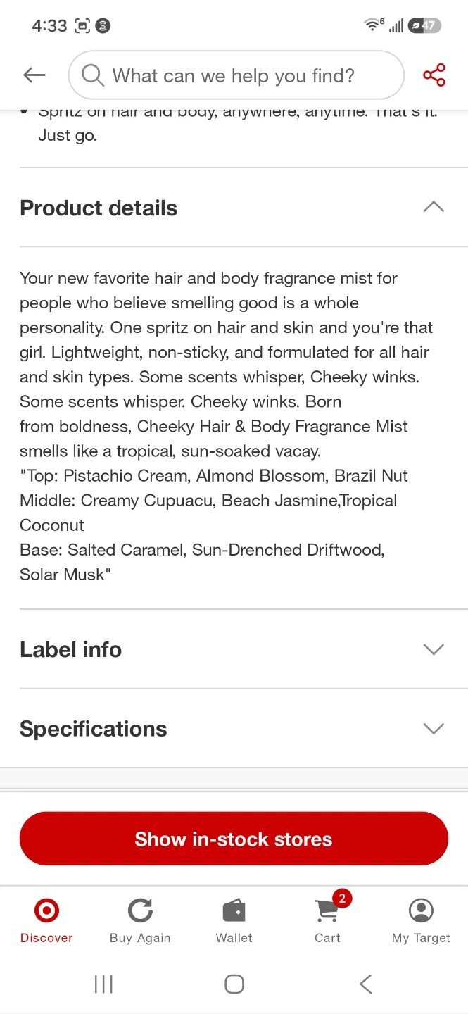NatureWell Cheeky Hair & Body Fragrance Mist - photo 4