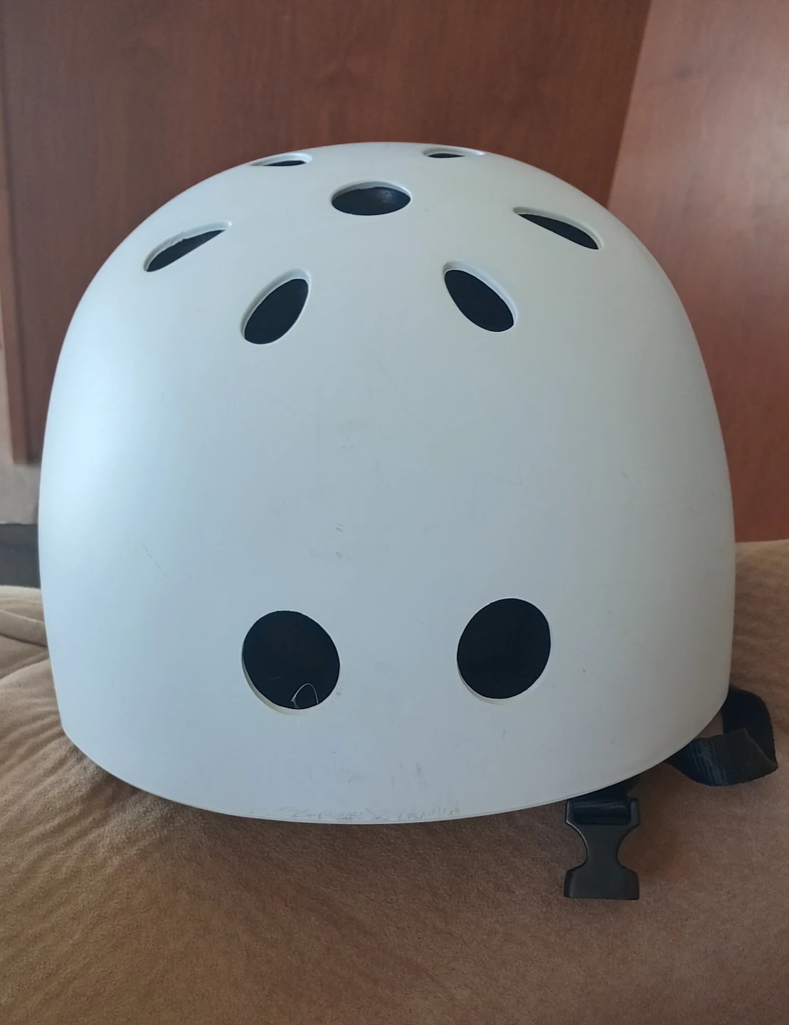 White Cycling Helmet