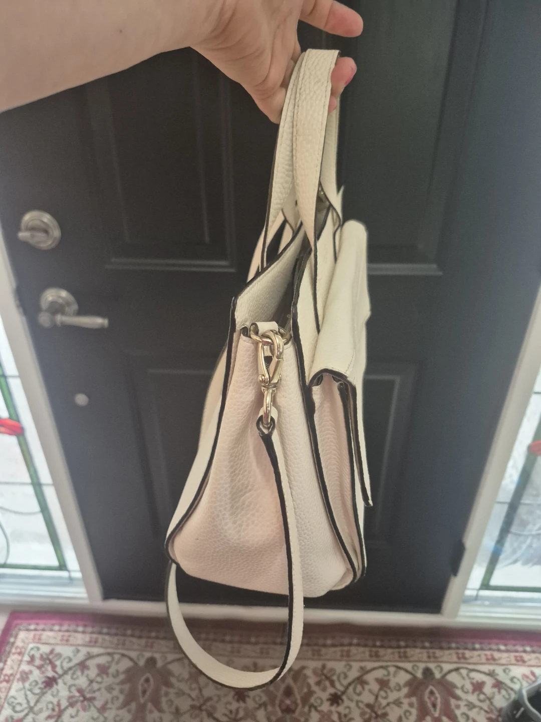 Kate Spade Cream Leather Bow Satchel Handbag - photo 4